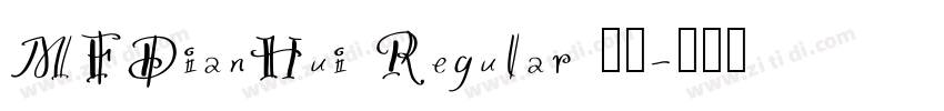 MFDianHui Regular 常规字体转换